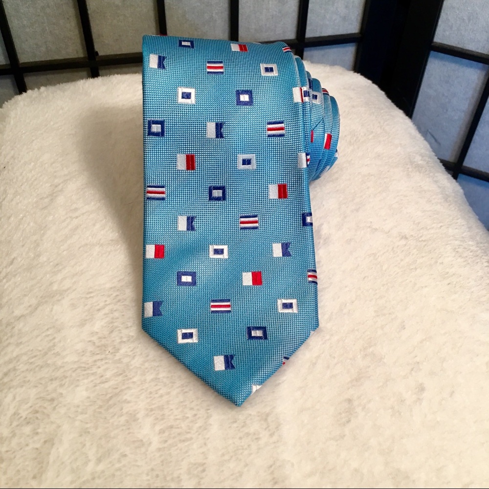 CHAPS Blue Silk Tie